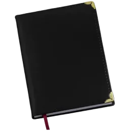 Agenda Diária Capa Lisa Preta