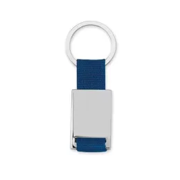Chaveiro de Metal Retangular com Detalhes em Nylon AI-CH0508